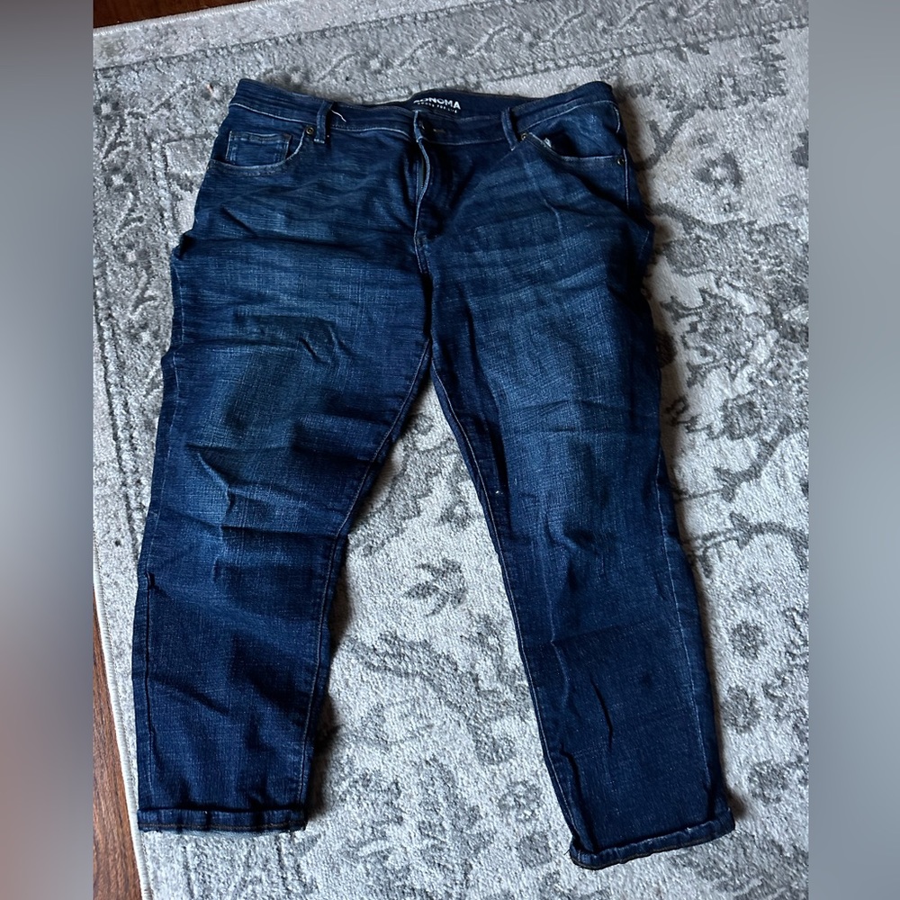 Sonoma Girlfriend Dark Blue Jeans Size 14P
